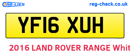 YF16XUH are the vehicle registration plates.