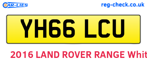 YH66LCU are the vehicle registration plates.