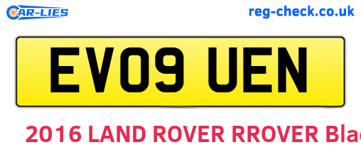 EV09UEN are the vehicle registration plates.