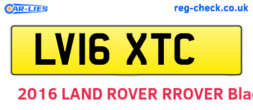 LV16XTC are the vehicle registration plates.