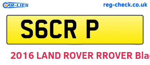 S6CRP are the vehicle registration plates.