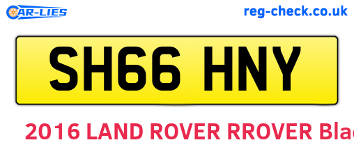 SH66HNY are the vehicle registration plates.
