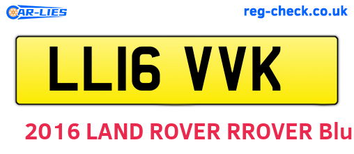 LL16VVK are the vehicle registration plates.