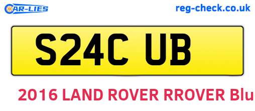 S24CUB are the vehicle registration plates.
