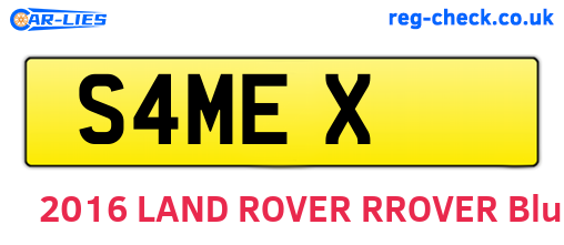 S4MEX are the vehicle registration plates.