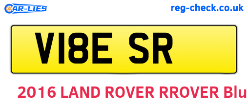 V18ESR are the vehicle registration plates.