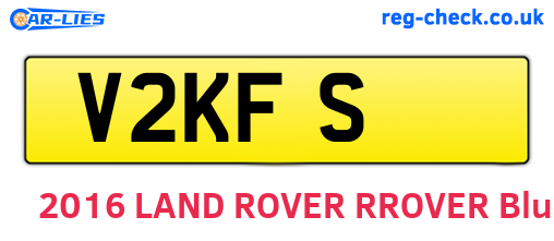 V2KFS are the vehicle registration plates.