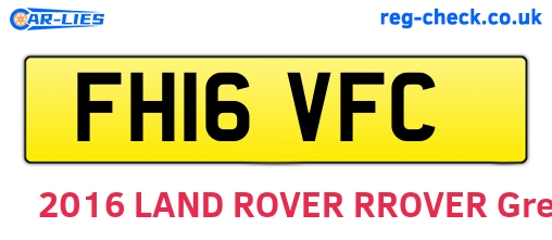 FH16VFC are the vehicle registration plates.