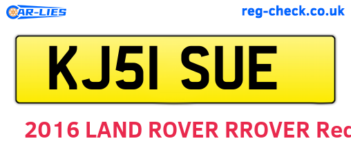 KJ51SUE are the vehicle registration plates.