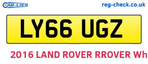 LY66UGZ are the vehicle registration plates.