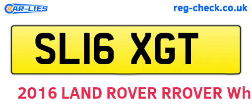 SL16XGT are the vehicle registration plates.