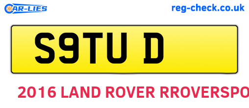 S9TUD are the vehicle registration plates.
