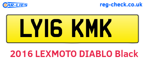 LY16KMK are the vehicle registration plates.