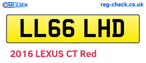 LL66LHD are the vehicle registration plates.