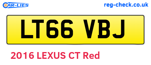LT66VBJ are the vehicle registration plates.