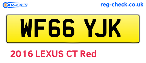 WF66YJK are the vehicle registration plates.