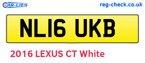 NL16UKB are the vehicle registration plates.