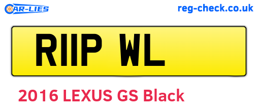 R11PWL are the vehicle registration plates.