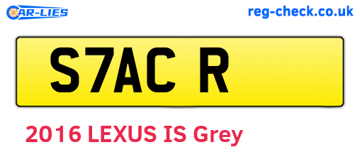 S7ACR are the vehicle registration plates.