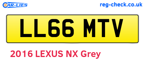 LL66MTV are the vehicle registration plates.
