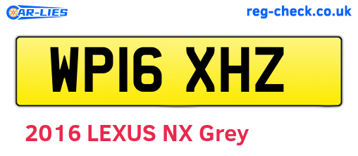 WP16XHZ are the vehicle registration plates.