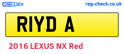 R1YDA are the vehicle registration plates.