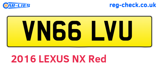 VN66LVU are the vehicle registration plates.