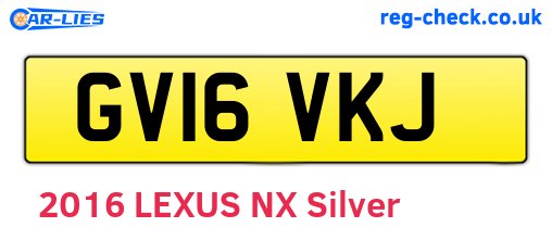 GV16VKJ are the vehicle registration plates.
