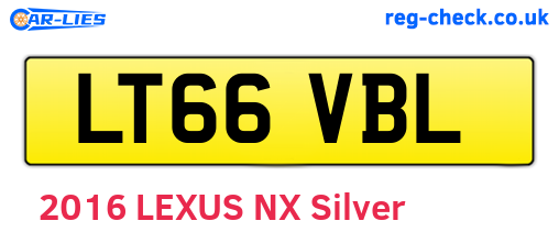 LT66VBL are the vehicle registration plates.