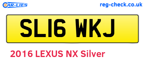 SL16WKJ are the vehicle registration plates.
