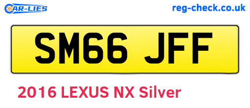 SM66JFF are the vehicle registration plates.