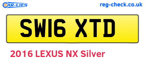 SW16XTD are the vehicle registration plates.