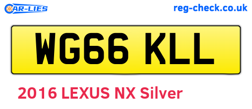 WG66KLL are the vehicle registration plates.