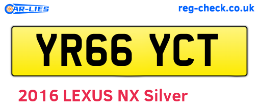 YR66YCT are the vehicle registration plates.