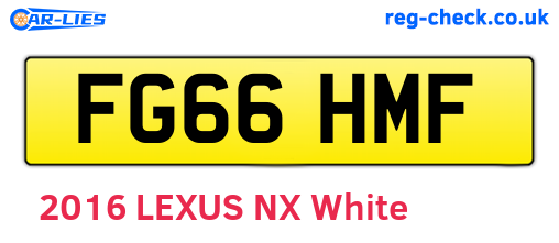 FG66HMF are the vehicle registration plates.