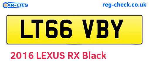 LT66VBY are the vehicle registration plates.