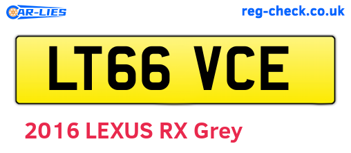 LT66VCE are the vehicle registration plates.