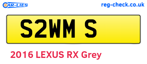 S2WMS are the vehicle registration plates.
