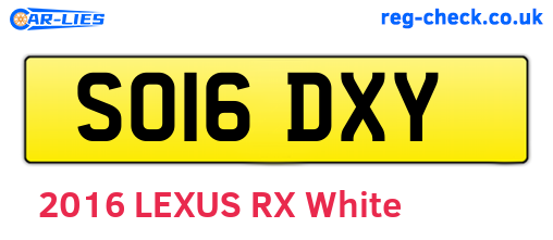 SO16DXY are the vehicle registration plates.