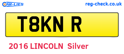 T8KNR are the vehicle registration plates.