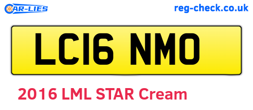 LC16NMO are the vehicle registration plates.