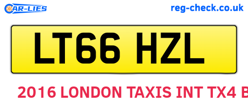 LT66HZL are the vehicle registration plates.