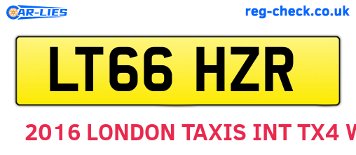 LT66HZR are the vehicle registration plates.