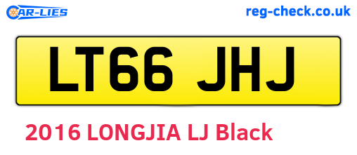 LT66JHJ are the vehicle registration plates.