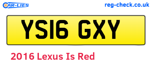 Red 2016 Lexus Is (YS16GXY)