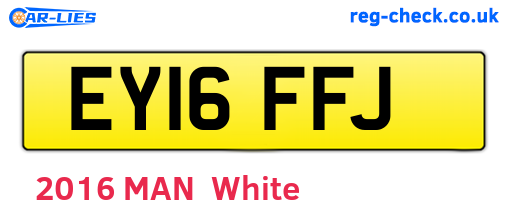 EY16FFJ are the vehicle registration plates.