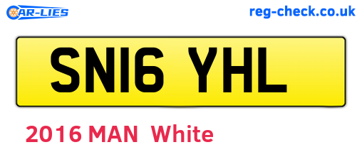 SN16YHL are the vehicle registration plates.