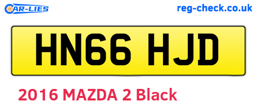 HN66HJD are the vehicle registration plates.