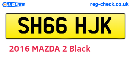 SH66HJK are the vehicle registration plates.