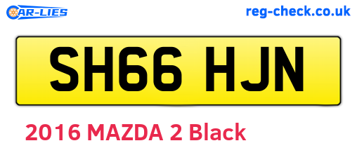 SH66HJN are the vehicle registration plates.